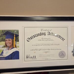 Black and White Certificate Frame